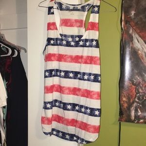 American flag tank